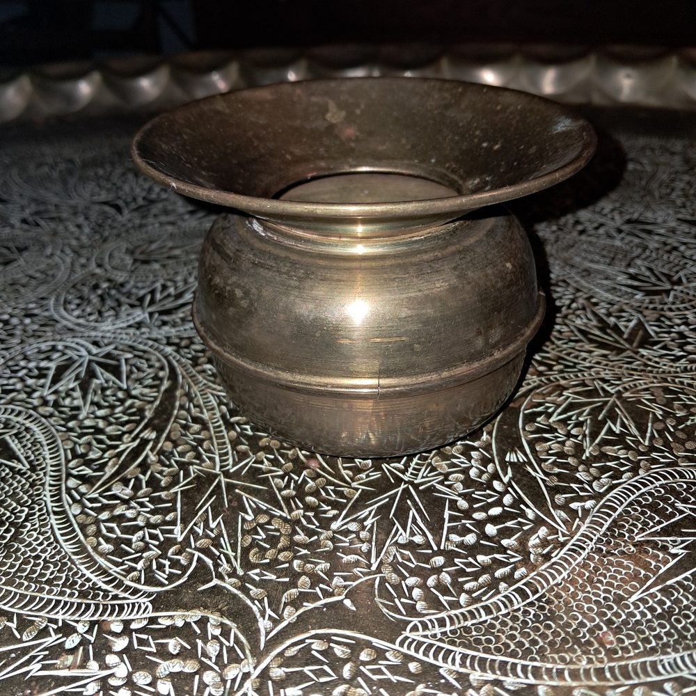 Vintage Brass Spittoonl